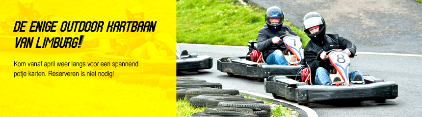 De enige outdoor kartbaan van Limburg!